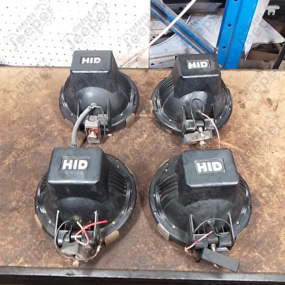 Occasion : Kit de 4 phares HID / diamètre : 21 cm / profondeur : 16 cm pour Jeep divers