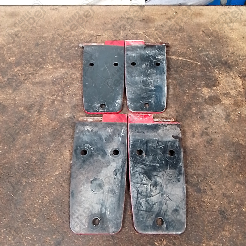 Occasion : Kit de 4 charnières de protection rouge / longueur : 17 cm pour Jeep CJ5, CJ7, CJ8, YJ
