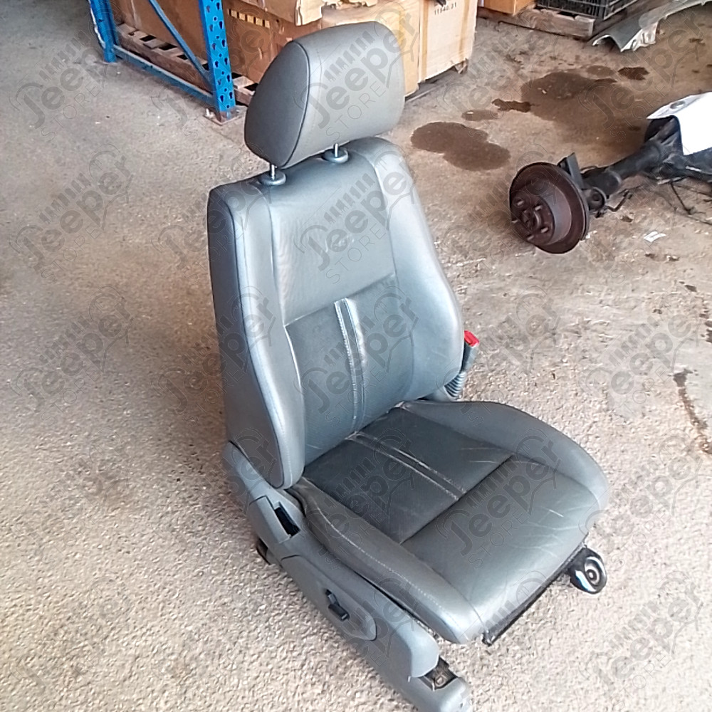 Occasion : Siège passager gris en cuir réglable électriquement (sans son socle) pour Jeep Grand Cherokee WH, WK