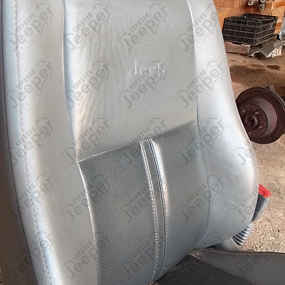 Occasion : Siège passager gris en cuir réglable électriquement (sans son socle) pour Jeep Grand Cherokee WH, WK
