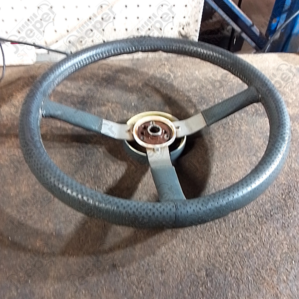 Occasion : Volant cuir gris pour Jeep CJ7, CJ8, YJ, MJ, XJ