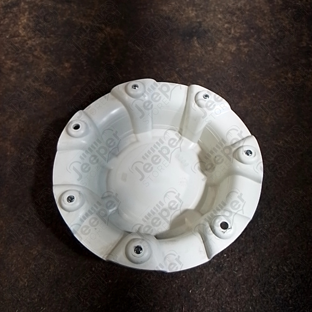 Occasion : Cache moyeu gris en plastique pour Jeep Wrangler JK