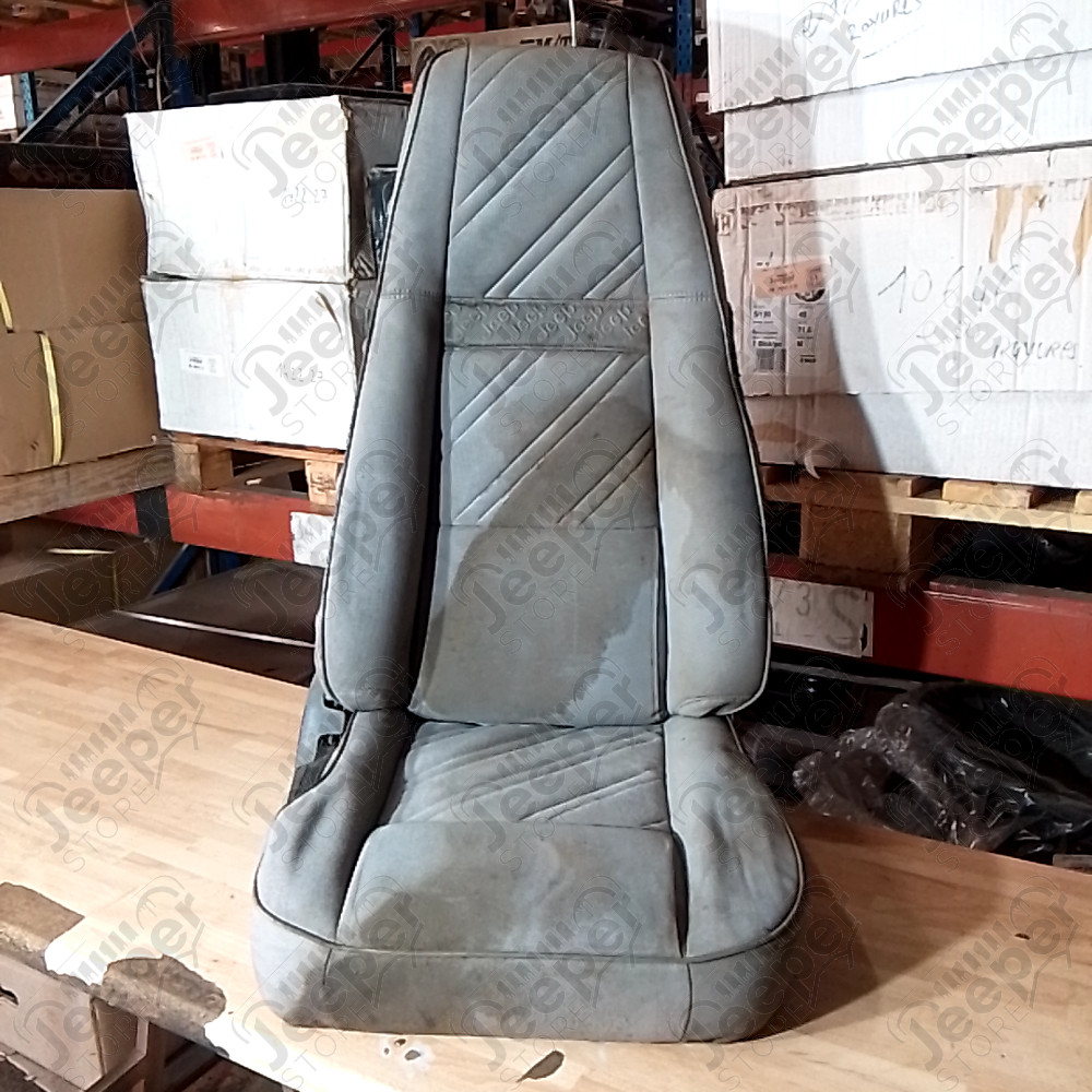 Occasion : Siège avant droit passager en tissu gris (taché) pour Jeep CJ7, CJ8, YJ