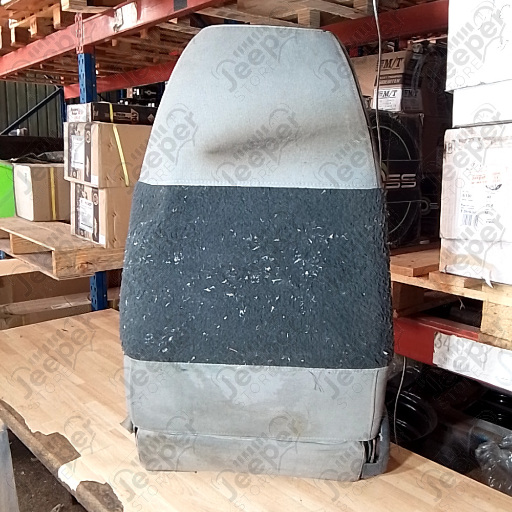 Occasion : Siège avant droit passager en tissu gris (taché) pour Jeep CJ7, CJ8, YJ