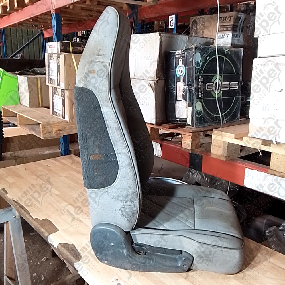 Occasion : Siège avant droit passager en tissu gris (taché) pour Jeep CJ7, CJ8, YJ