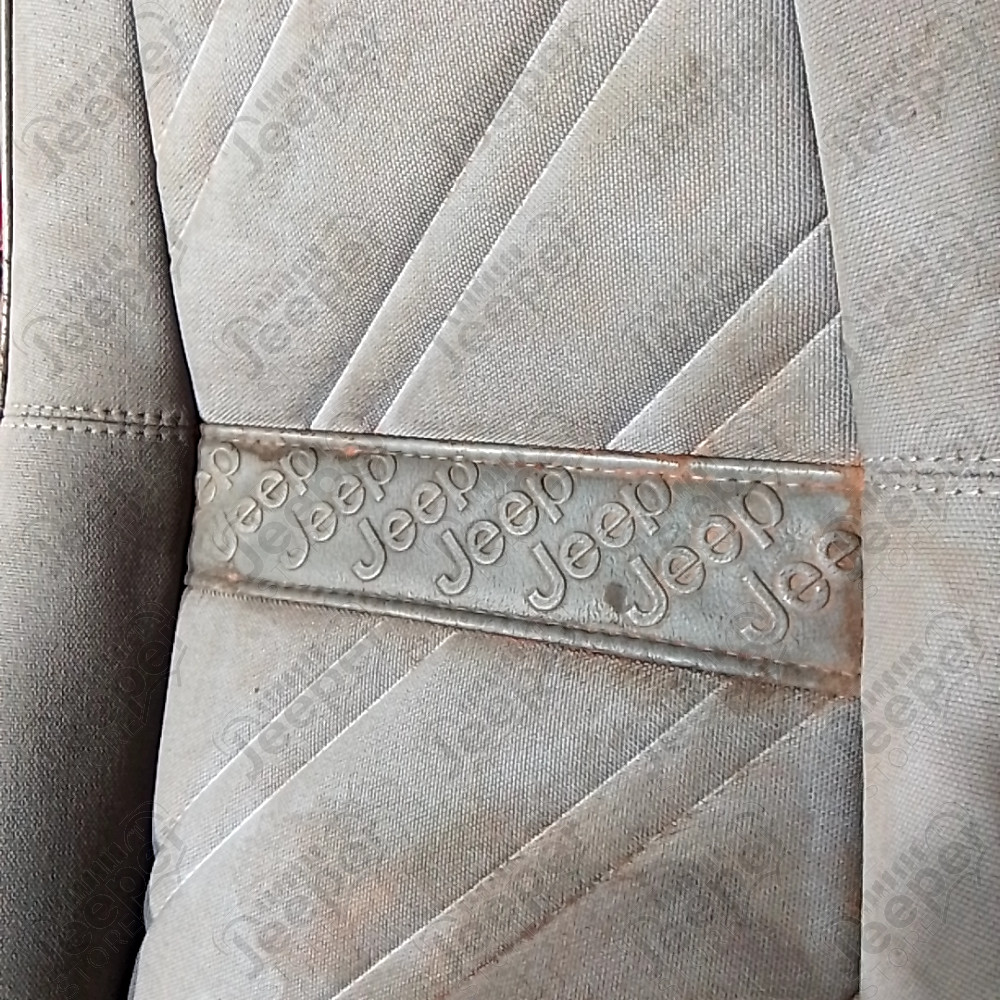 Occasion : Siège avant droit passager en tissu gris (taché) pour Jeep CJ7, CJ8, YJ