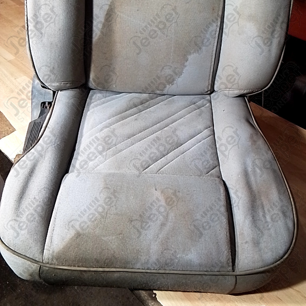 Occasion : Siège avant droit passager en tissu gris (taché) pour Jeep CJ7, CJ8, YJ