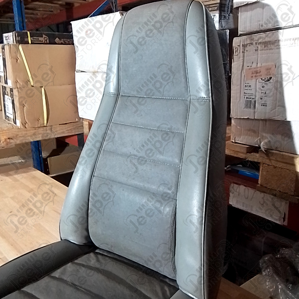 Occasion : Siège avant droit passager en cuir gris (gauche ou droit) pour Jeep CJ7, CJ8, YJ