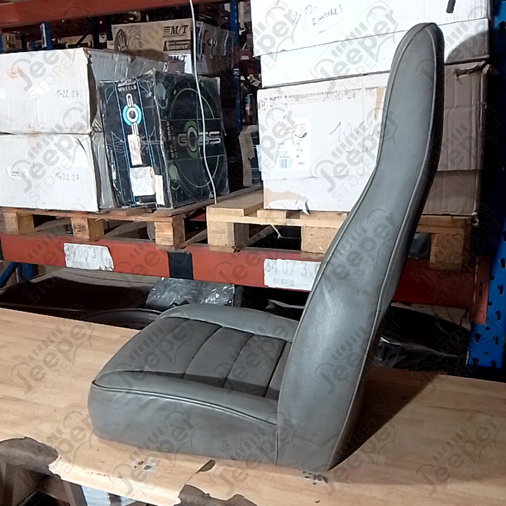 Occasion : Siège avant droit passager en cuir gris (gauche ou droit) pour Jeep CJ7, CJ8, YJ