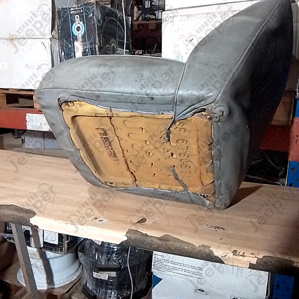 Occasion : Siège avant droit passager en cuir gris (gauche ou droit) pour Jeep CJ7, CJ8, YJ