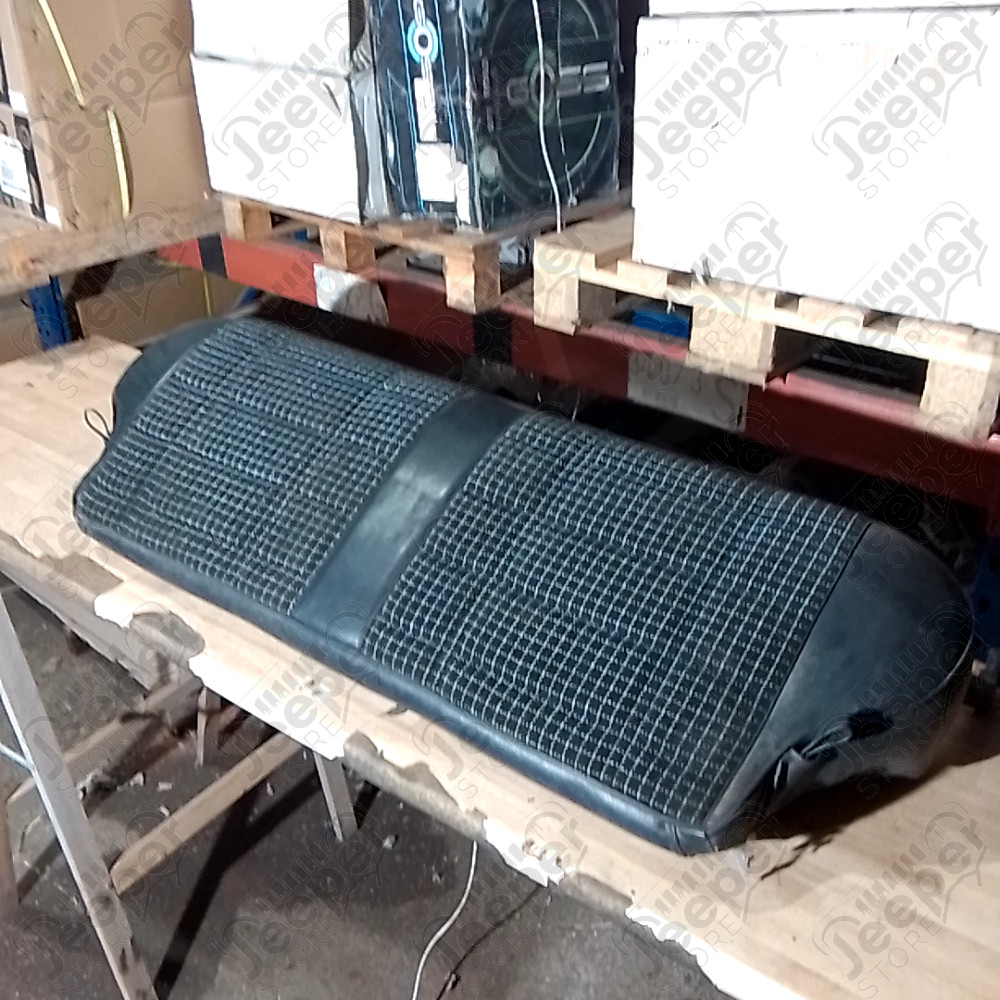 Occasion : Assise de banquette arrière en tissu/cuir noire et blanche pour Jeep Cherokee XJ