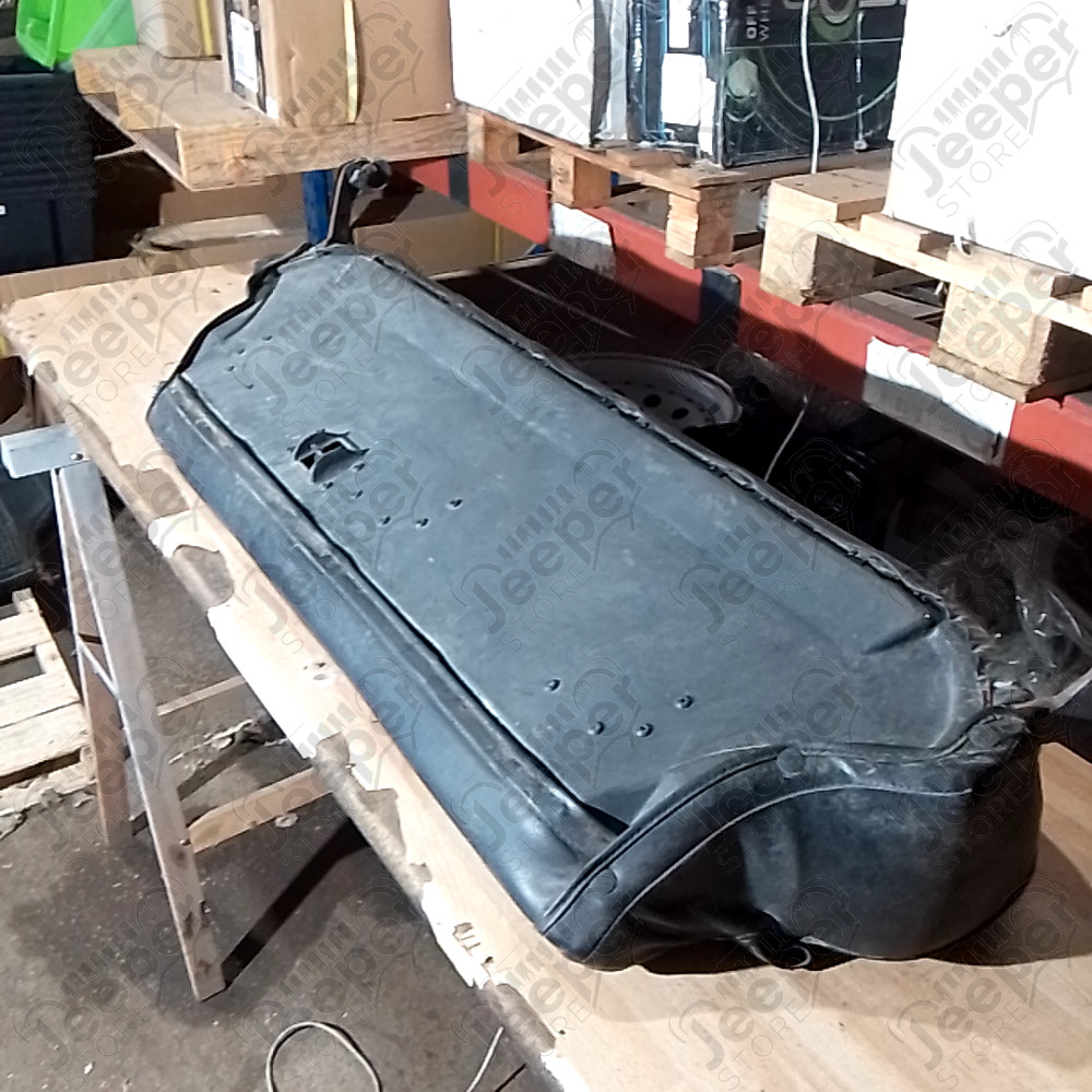 Occasion : Assise de banquette arrière en tissu/cuir noire et blanche pour Jeep Cherokee XJ