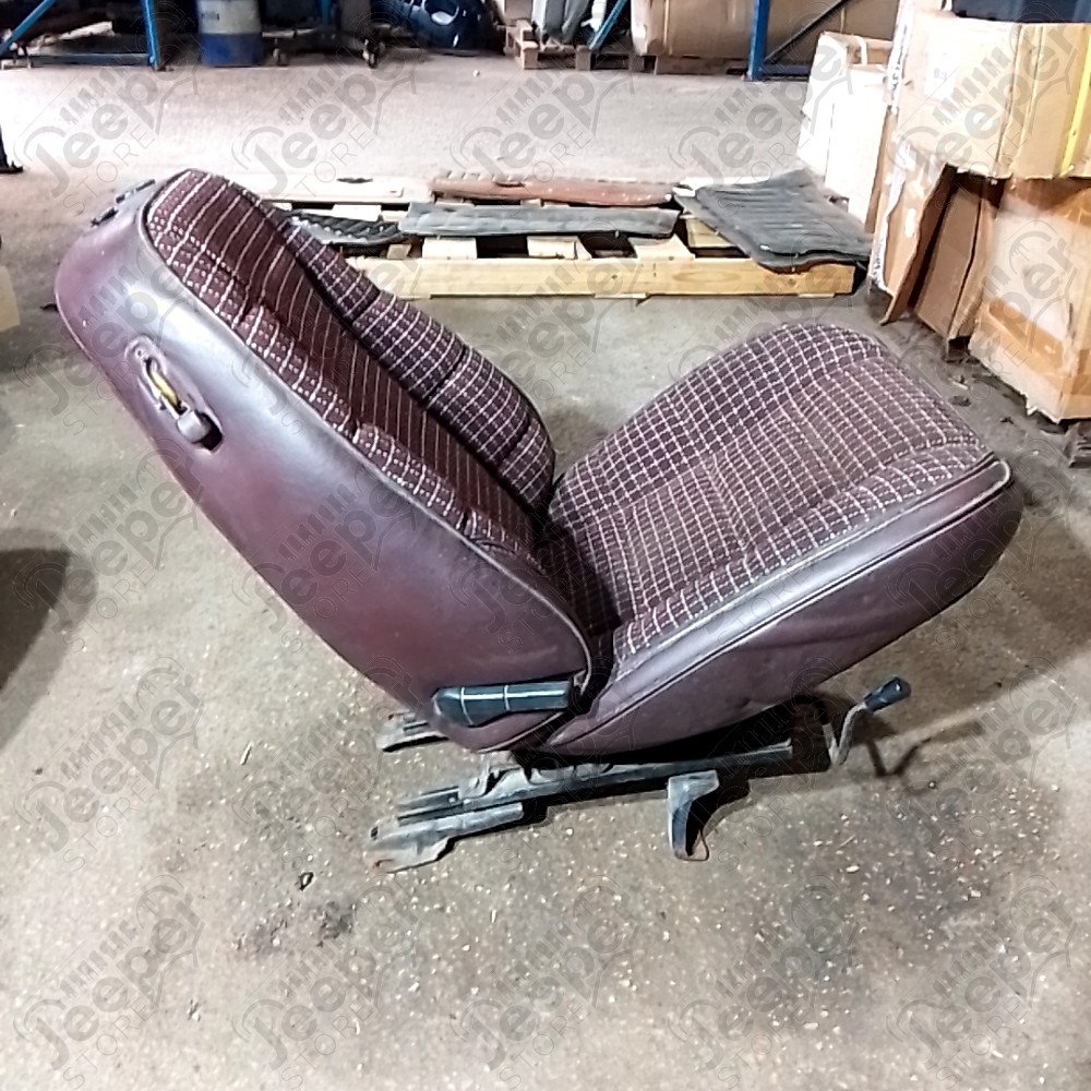Occasion : Siège avant droit bordeau en tissu/cuir pour 2 portes pour Jeep Cherokee XJ