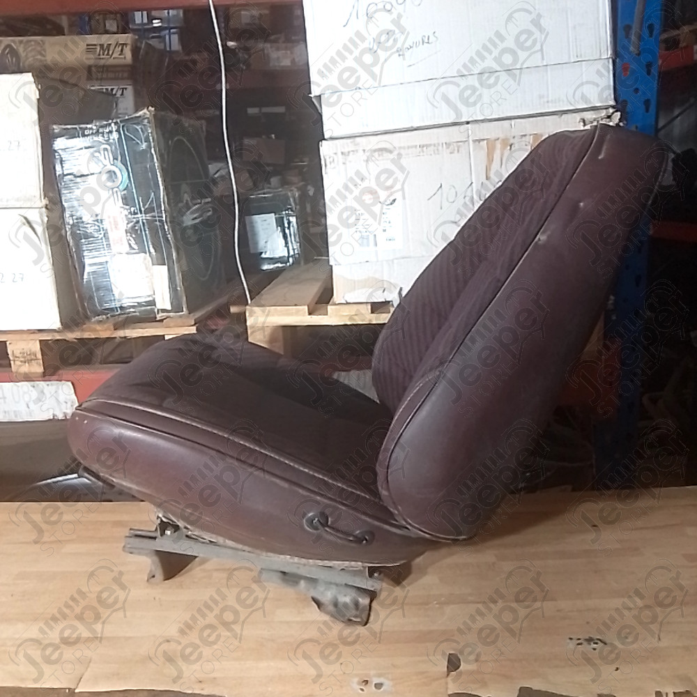 Occasion : Siège avant droit bordeau en tissu/cuir pour 2 portes pour Jeep Cherokee XJ
