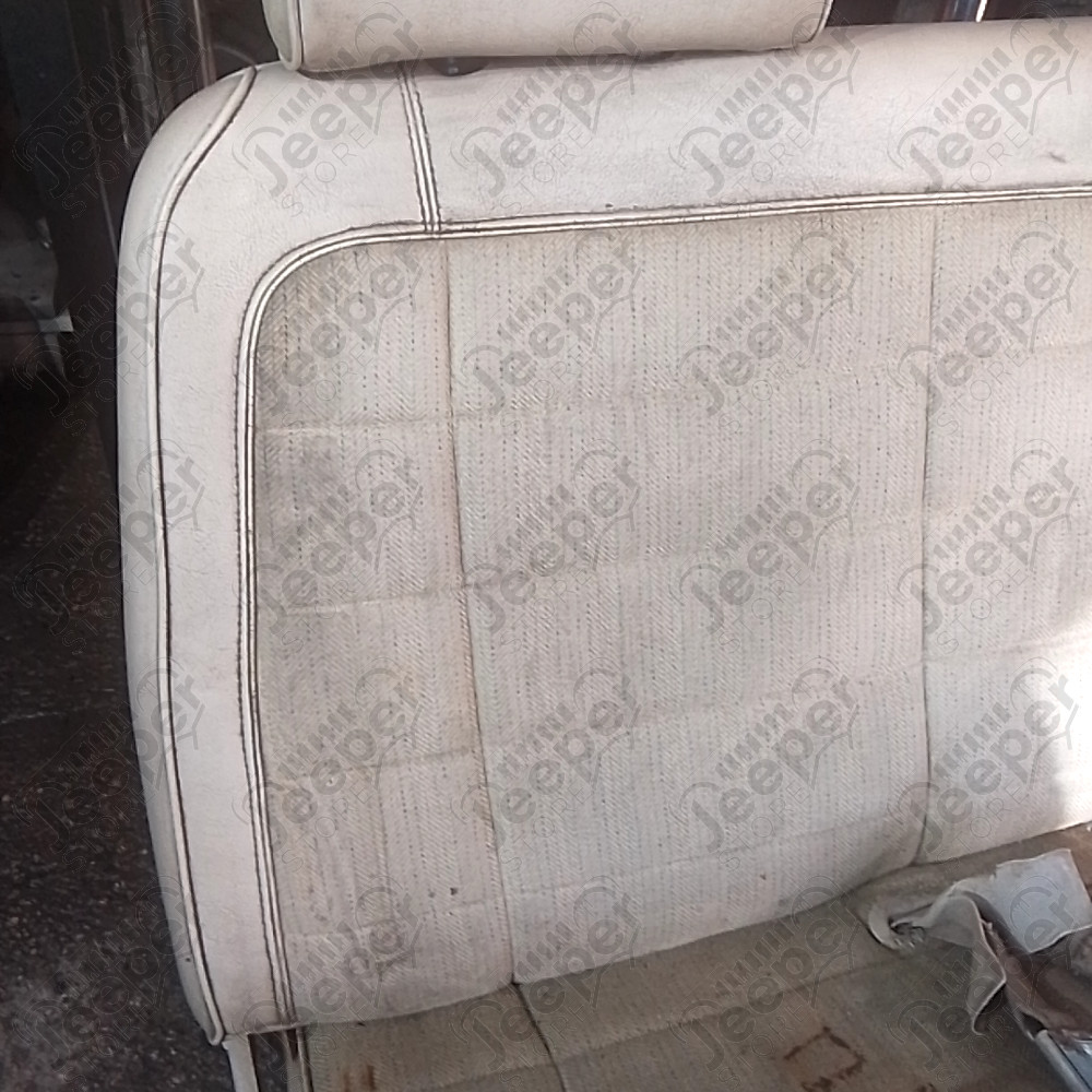 Occasion : Banquette avant en cuir/tissu crème pour Jeep Comanche MJ