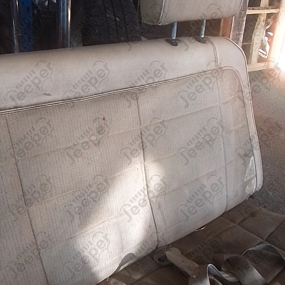 Occasion : Banquette avant en cuir/tissu crème pour Jeep Comanche MJ