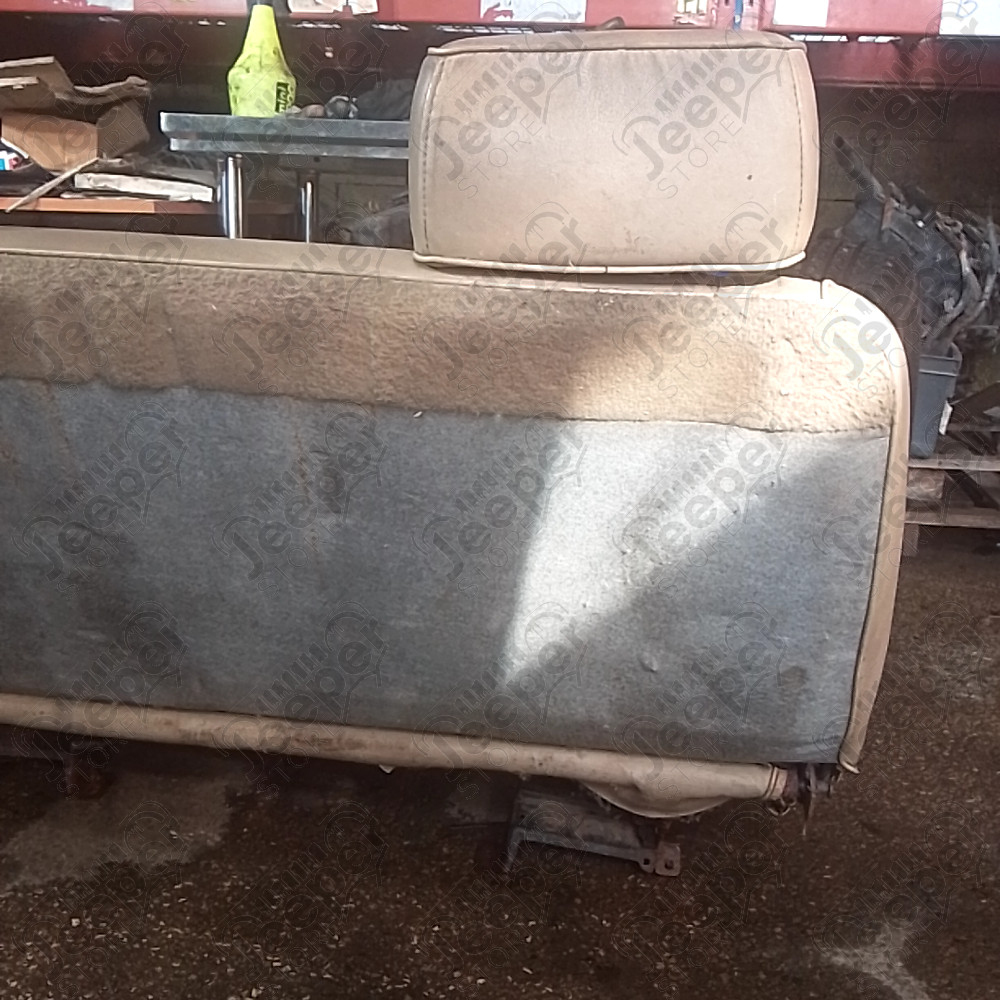 Occasion : Banquette avant en cuir/tissu crème pour Jeep Comanche MJ