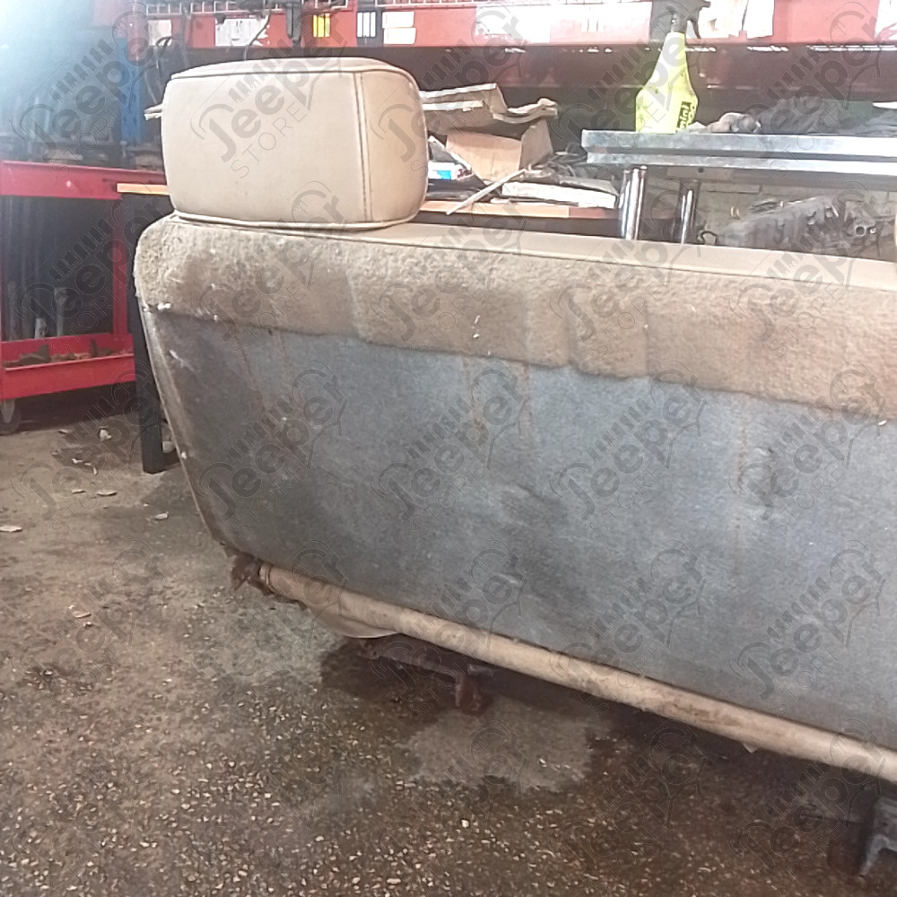 Occasion : Banquette avant en cuir/tissu crème pour Jeep Comanche MJ