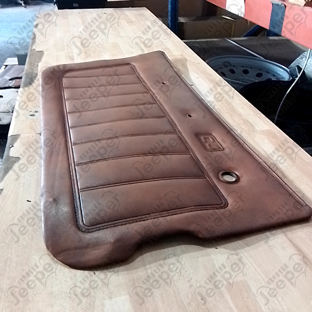 Occasion : Panneau de porte intérieur gauche en cuir marron pour Jeep CJ7, CJ8, YJ