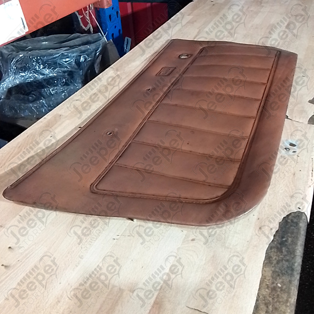 Occasion : Panneau de porte intérieur gauche en cuir marron pour Jeep CJ7, CJ8, YJ