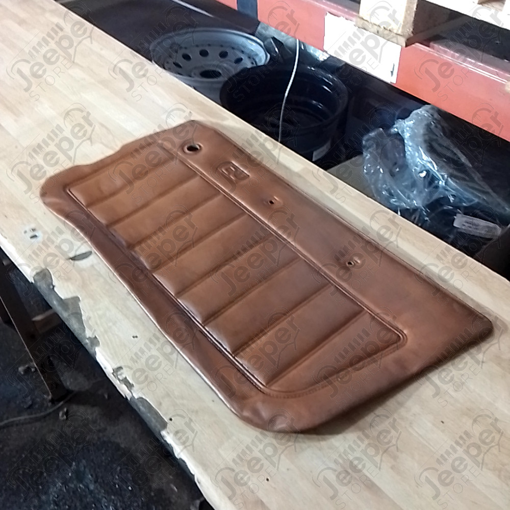 Occasion : Panneau de porte intérieur droit en cuir marron pour Jeep CJ7, CJ8, YJ