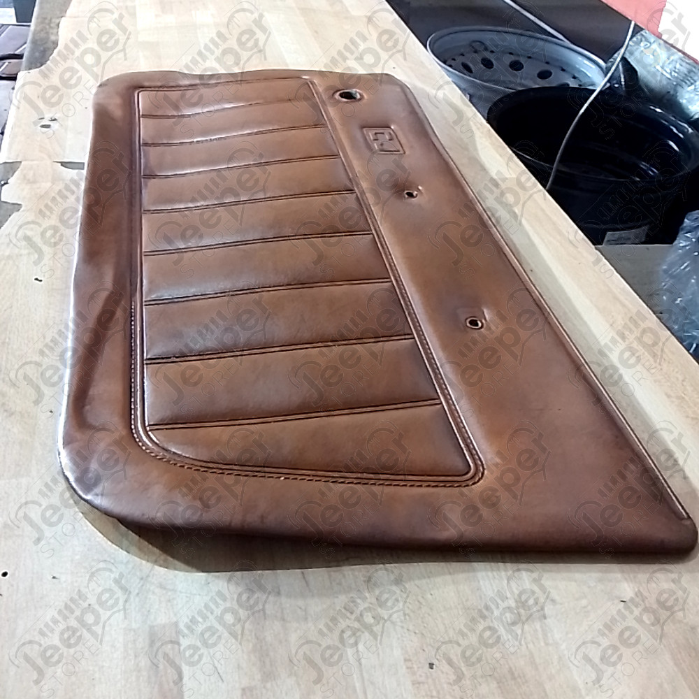 Occasion : Panneau de porte intérieur droit en cuir marron pour Jeep CJ7, CJ8, YJ