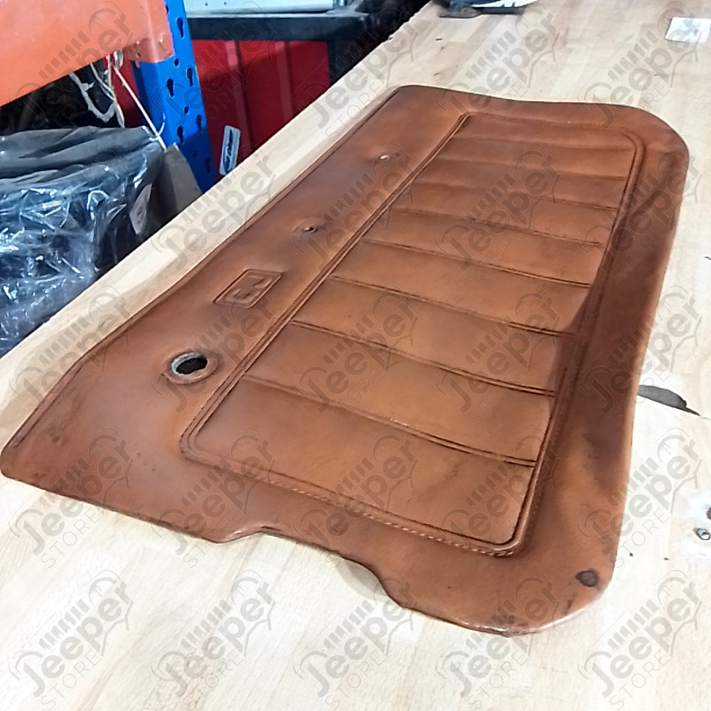 Occasion : Panneau de porte intérieur droit en cuir marron pour Jeep CJ7, CJ8, YJ