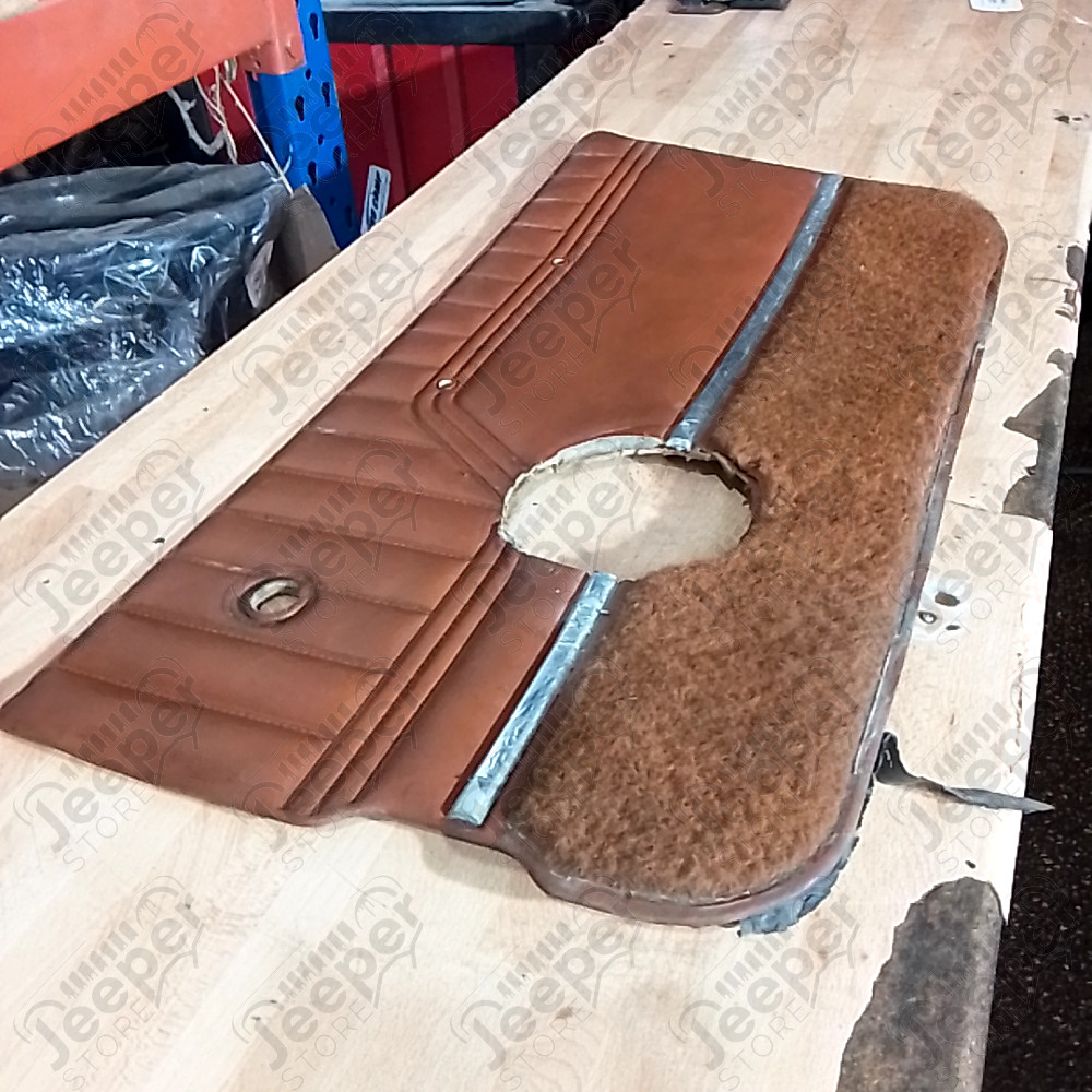 Occasion : Panneau de porte intérieur droit en cuir marron pour Jeep CJ7, CJ8, YJ