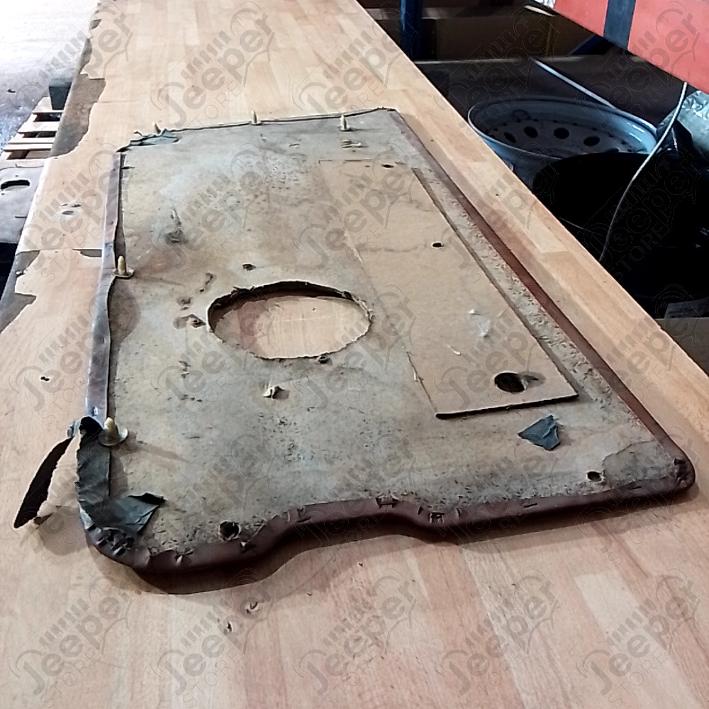 Occasion : Panneau de porte intérieur droit en cuir marron pour Jeep CJ7, CJ8, YJ