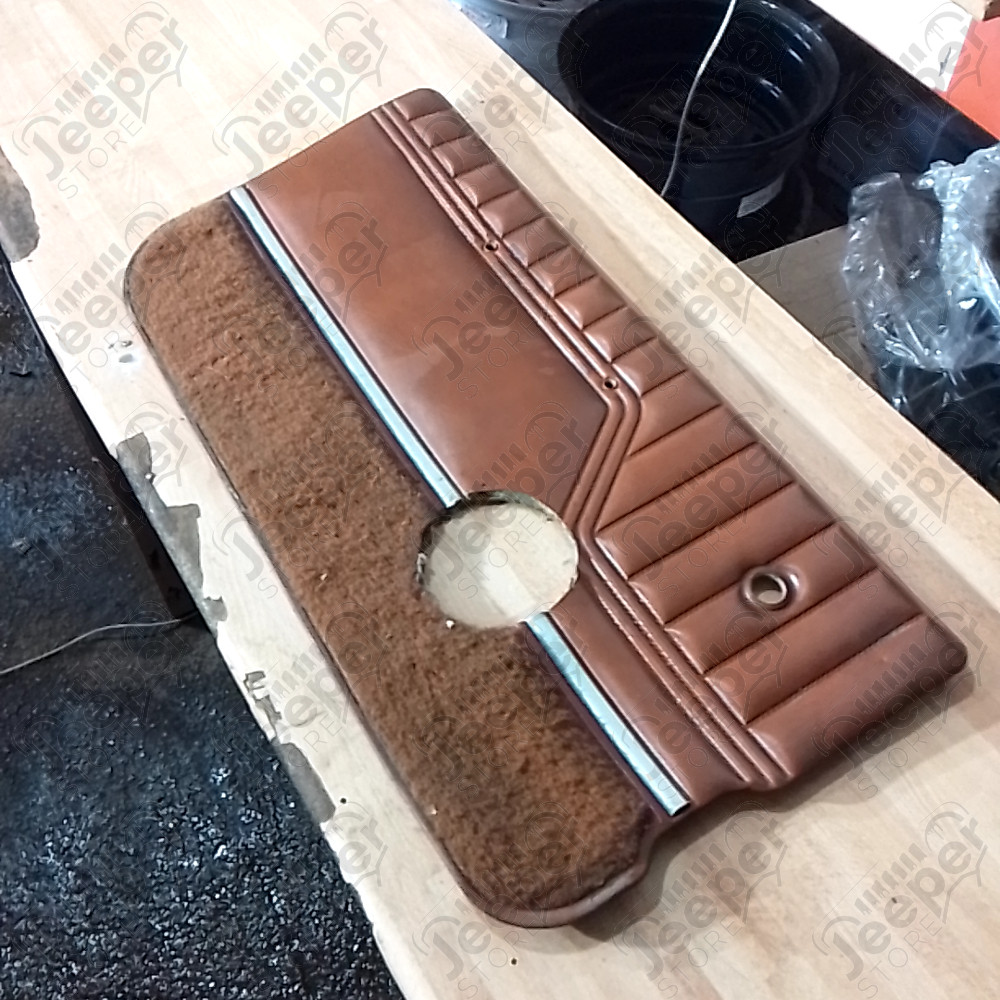 Occasion : Panneau de porte intérieur gauche en cuir marron pour Jeep CJ7, CJ8, YJ
