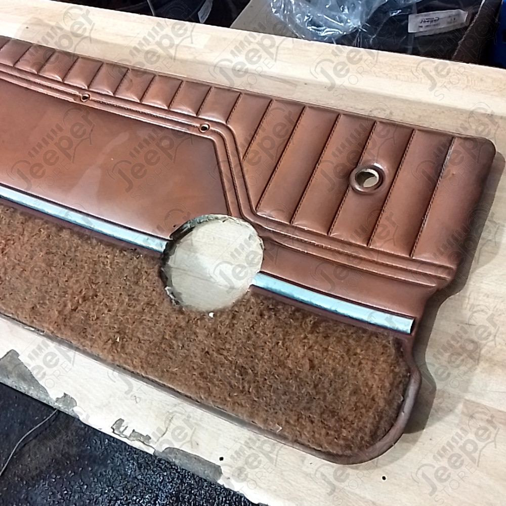 Occasion : Panneau de porte intérieur gauche en cuir marron pour Jeep CJ7, CJ8, YJ