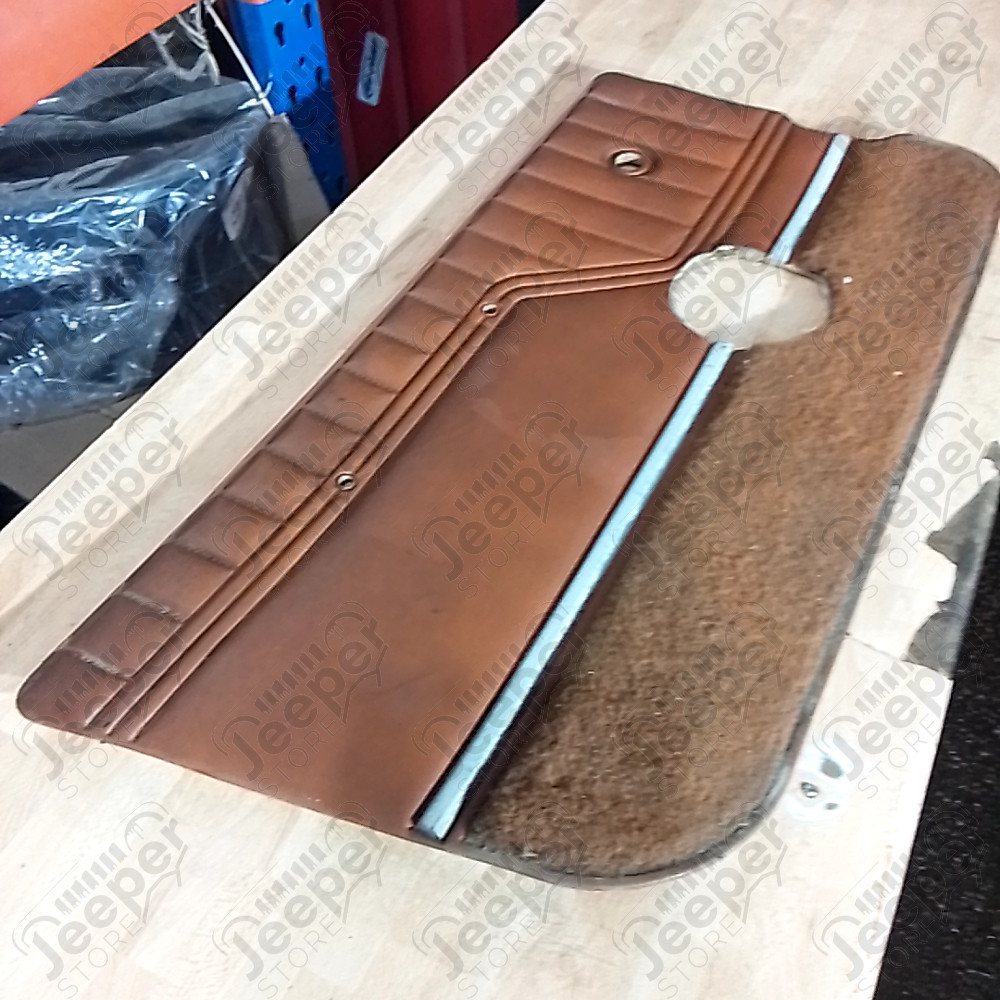 Occasion : Panneau de porte intérieur gauche en cuir marron pour Jeep CJ7, CJ8, YJ