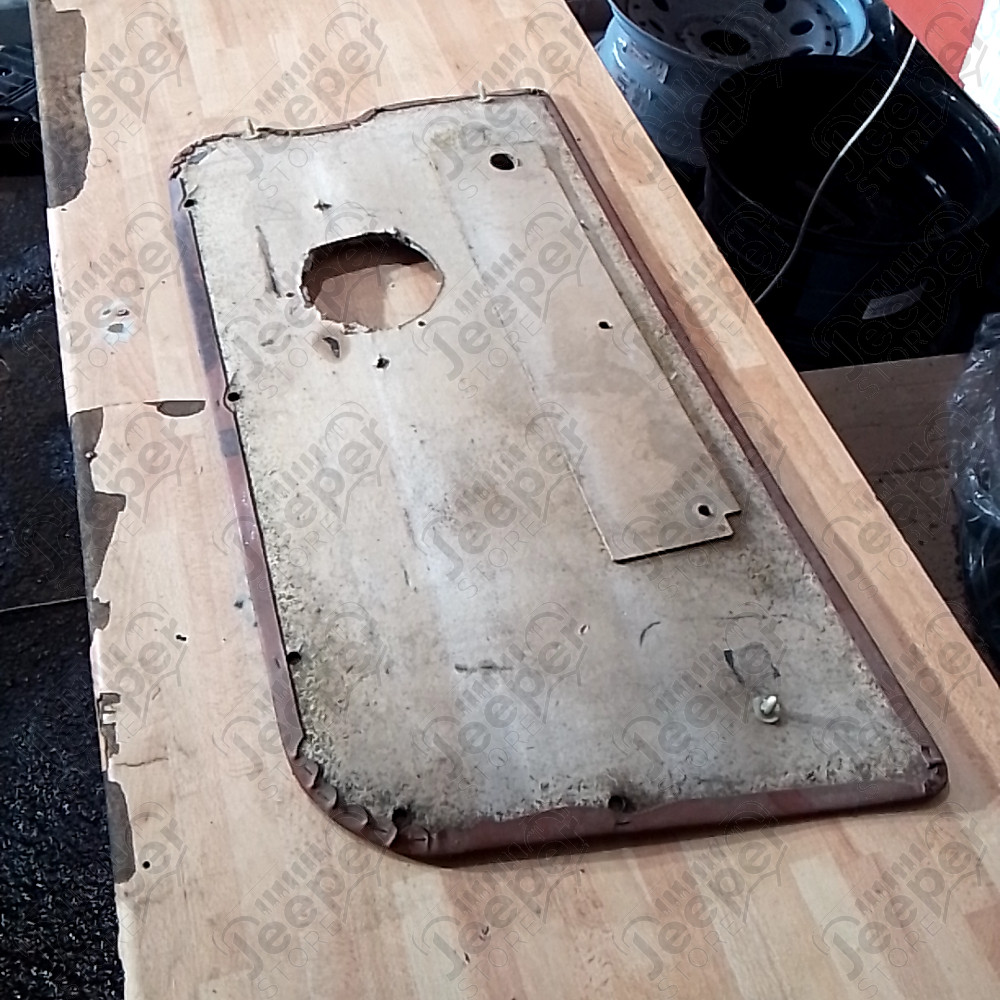 Occasion : Panneau de porte intérieur gauche en cuir marron pour Jeep CJ7, CJ8, YJ