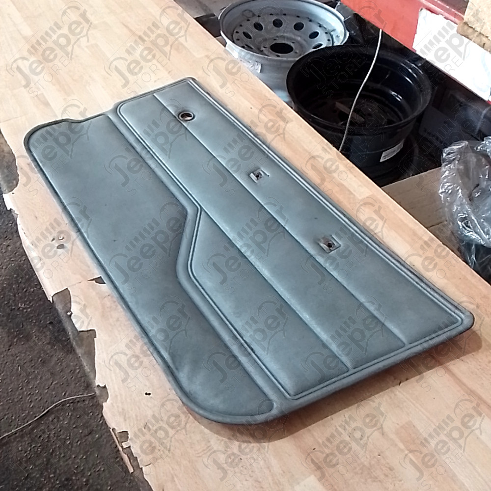Occasion : Panneau de porte intérieur droit en cuir gris pour Jeep CJ7, CJ8, YJ
