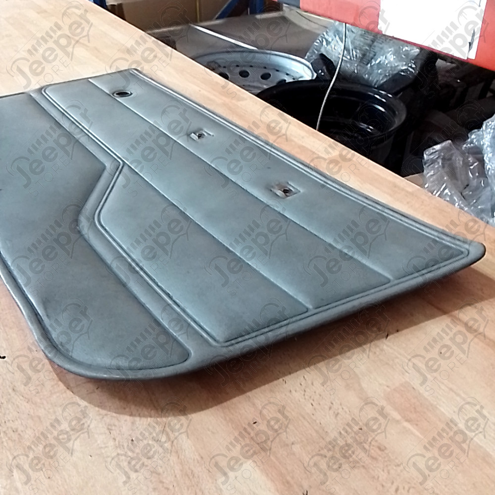 Occasion : Panneau de porte intérieur droit en cuir gris pour Jeep CJ7, CJ8, YJ