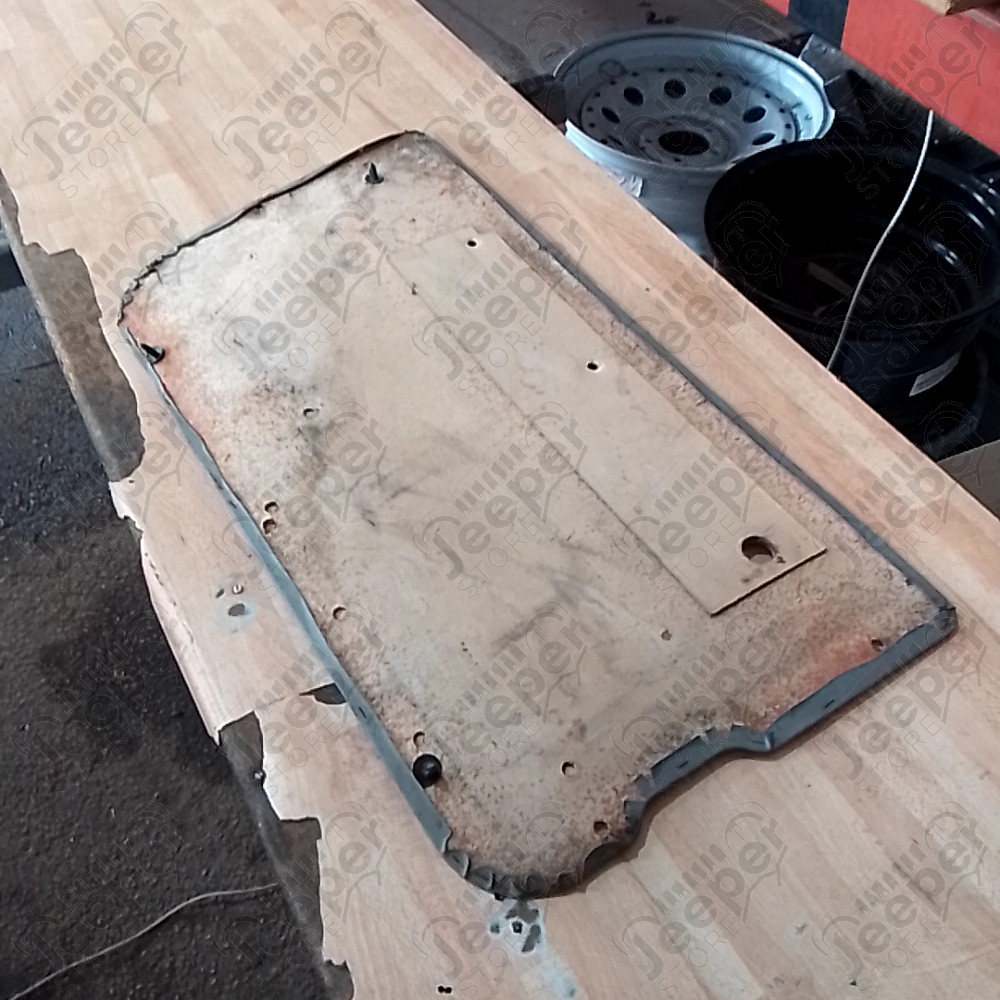 Occasion : Panneau de porte intérieur droit en cuir gris pour Jeep CJ7, CJ8, YJ