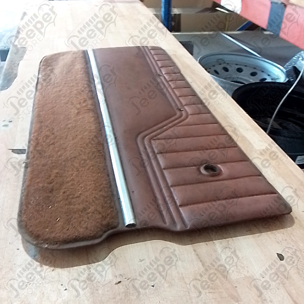 Occasion : Panneau de porte intérieur gauche en cuir marron pour Jeep CJ7, CJ8, YJ