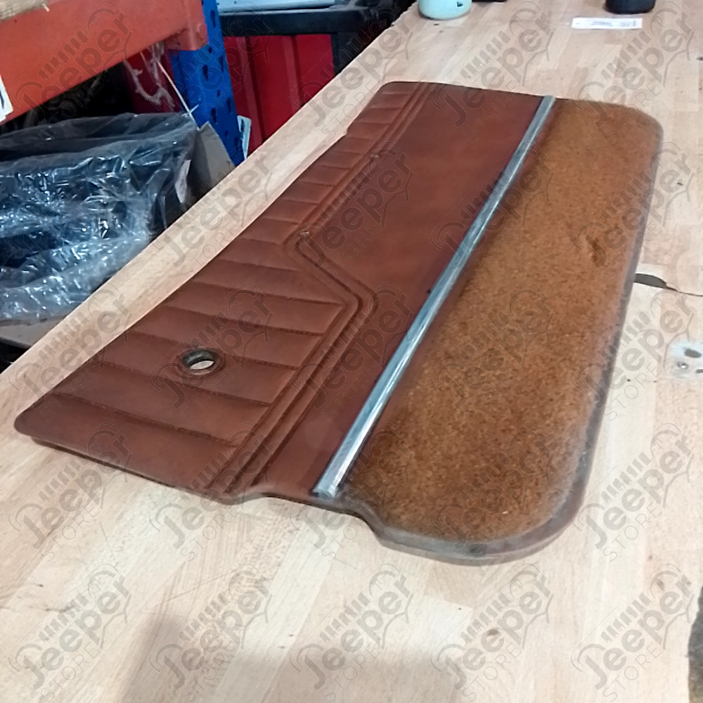 Occasion : Panneau de porte intérieur droit en cuir marron pour Jeep CJ7, CJ8, YJ