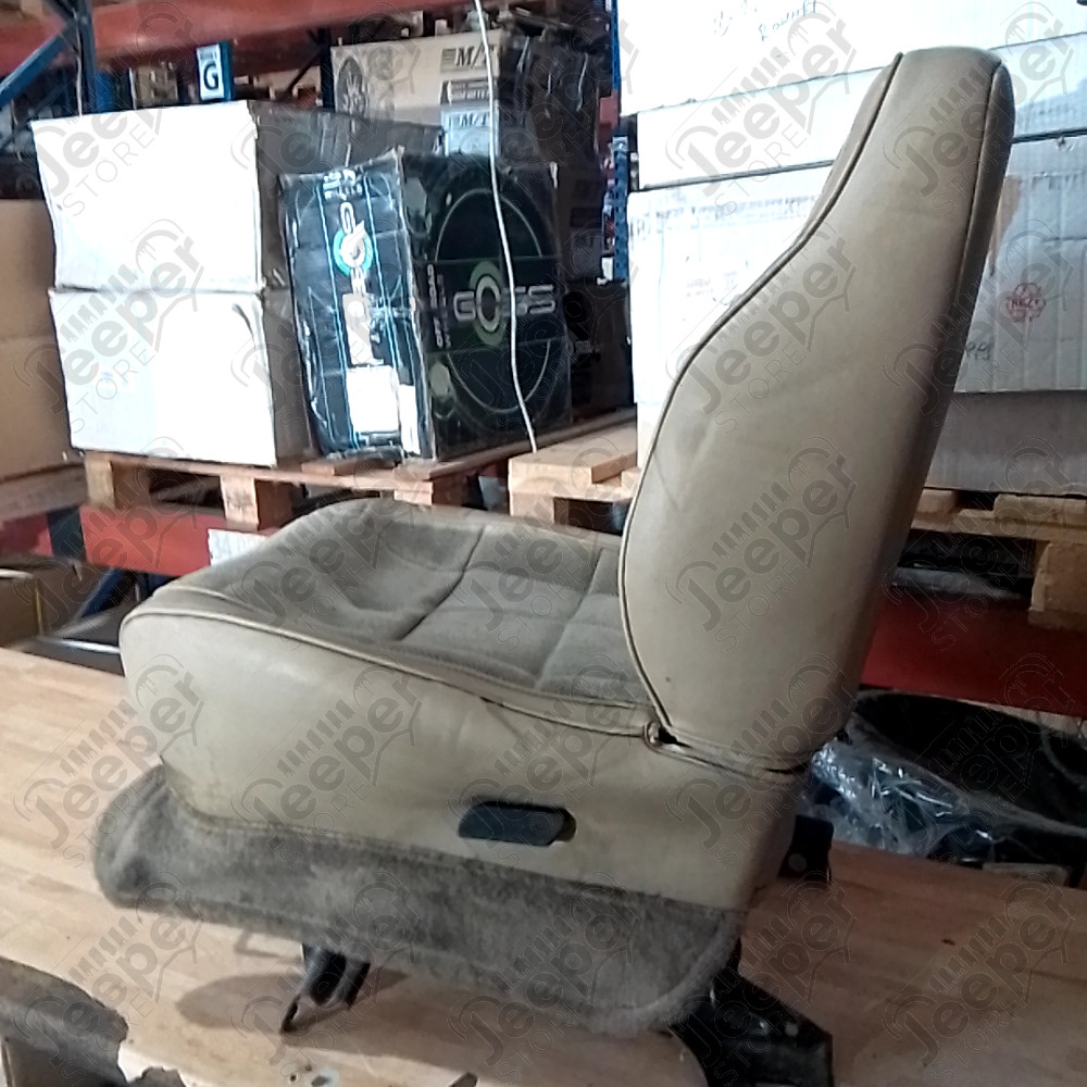 Occasion : Siège avant gauche conducteur en tissu/cuir crème pour Jeep Cherokee XJ