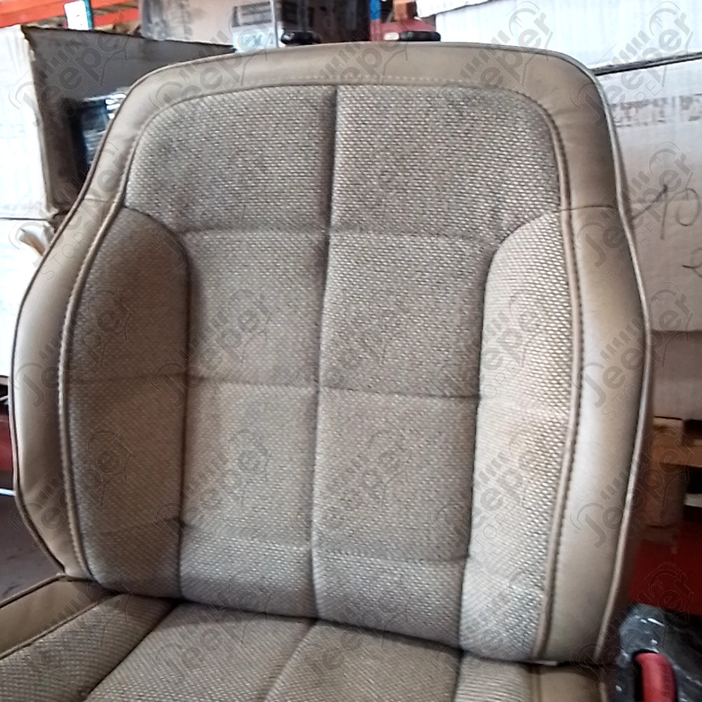 Occasion : Siège avant droit passager en tissu/cuir crème (4 portes) pour Jeep Cherokee XJ
