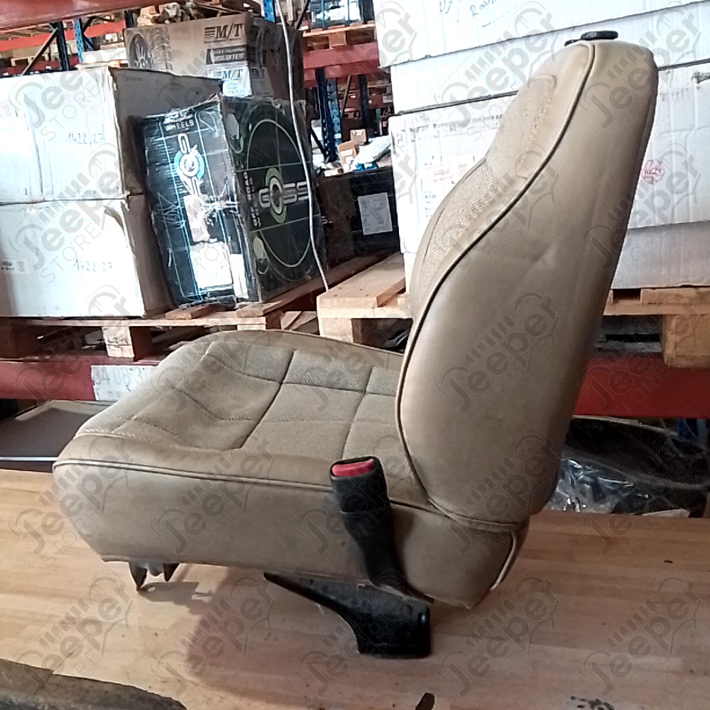 Occasion : Siège avant droit passager en tissu/cuir crème (4 portes) pour Jeep Cherokee XJ