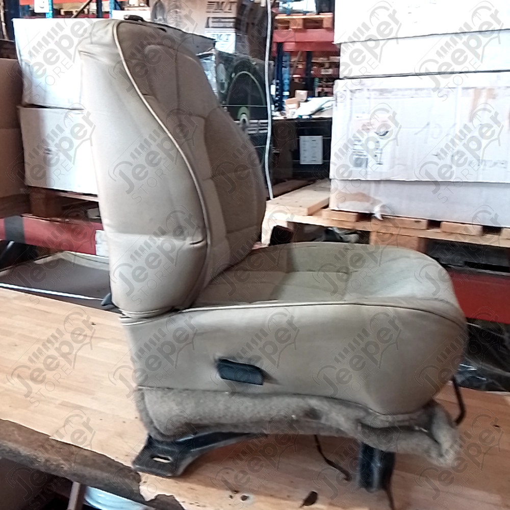 Occasion : Siège avant droit passager en tissu/cuir crème (4 portes) pour Jeep Cherokee XJ
