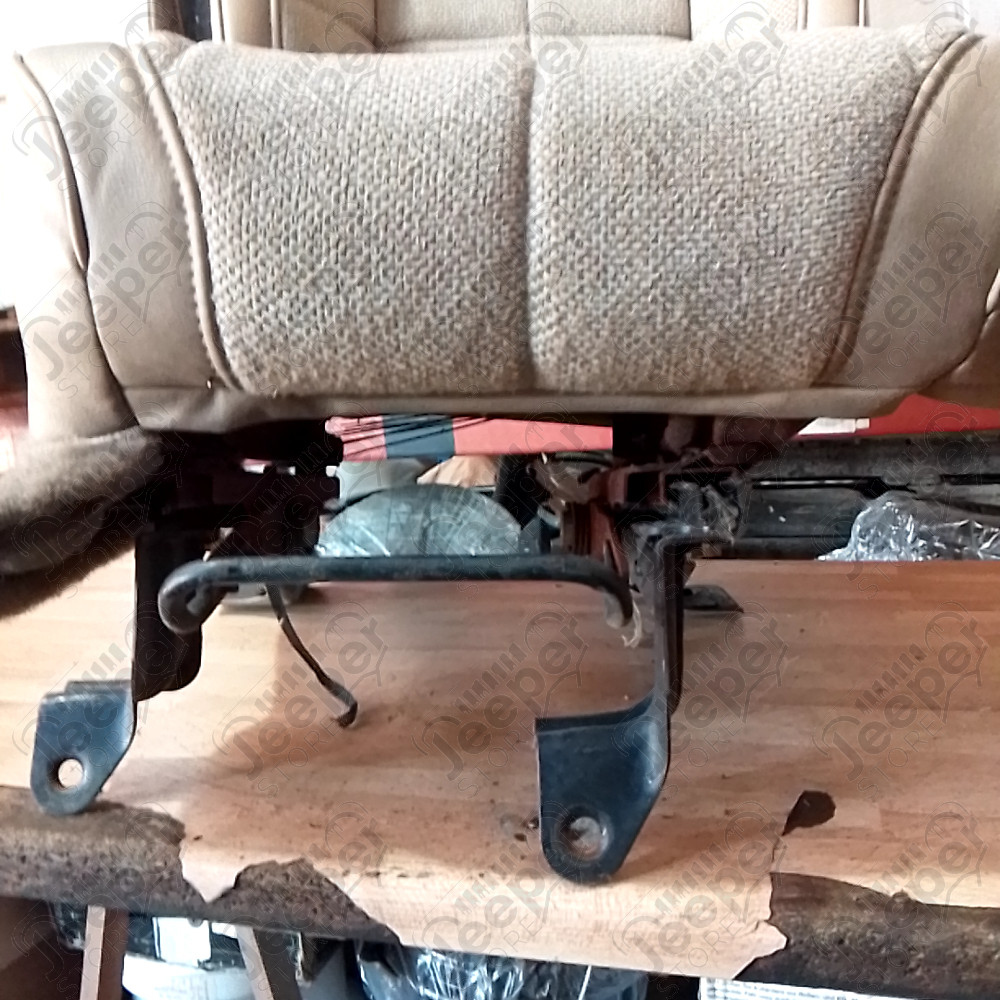 Occasion : Siège avant droit passager en tissu/cuir crème (4 portes) pour Jeep Cherokee XJ