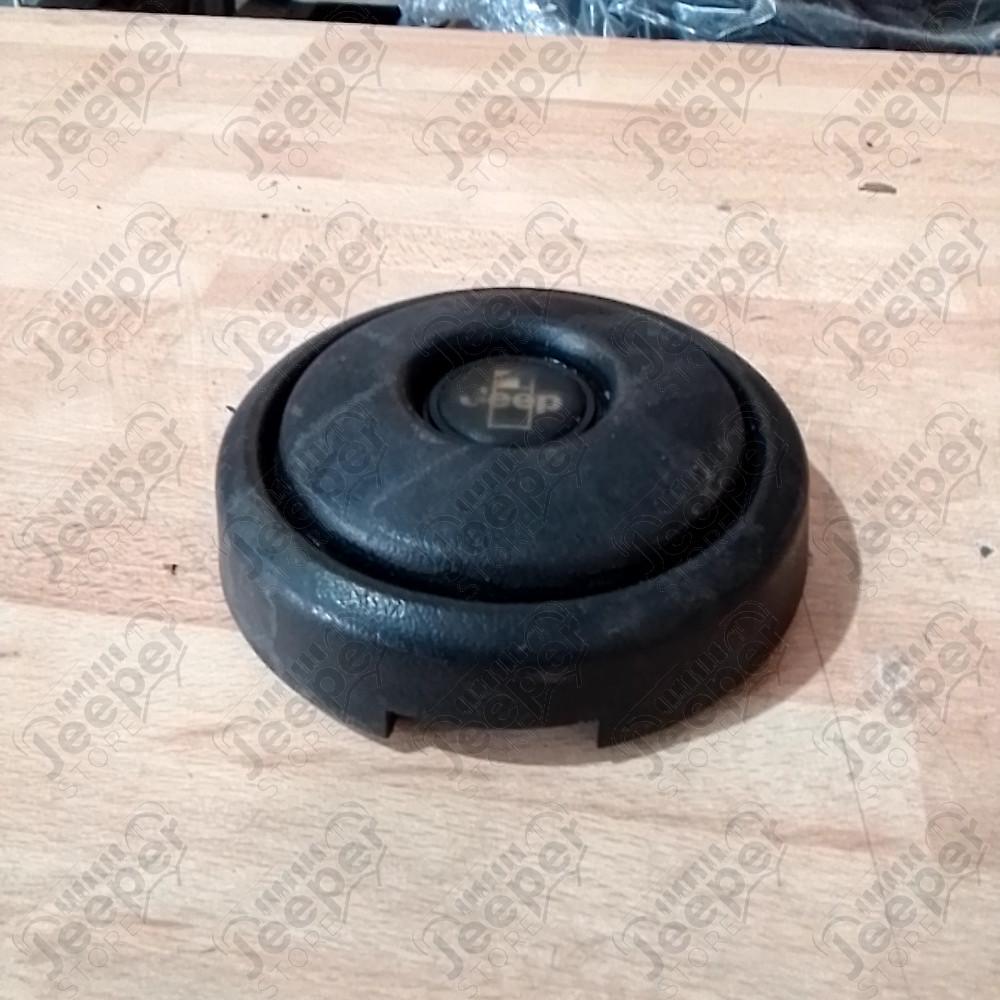 Occasion : Bouton klaxon centre de volant noir pour Jeep J10, J20, CJ7, CJ8