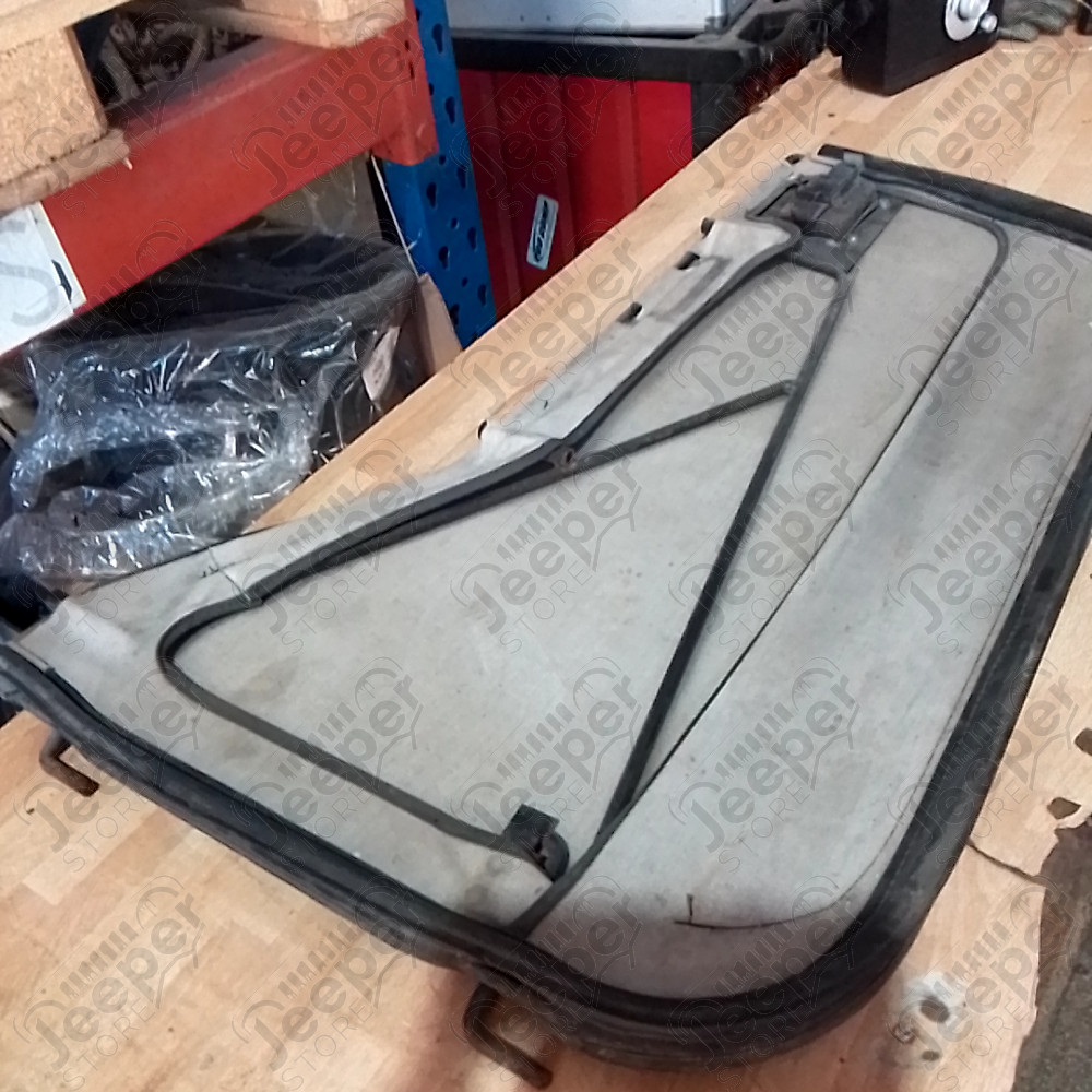 Occasion : Lot de 2 demi portes en toile noire (avec charnières et poignée) pour Jeep CJ7, CJ8, YJ