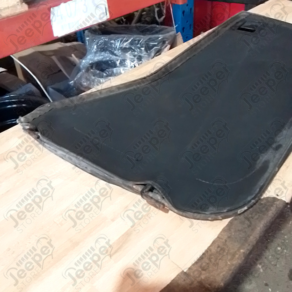 Occasion : Lot de 2 demi portes en toile noire (avec charnières et poignée) pour Jeep CJ7, CJ8, YJ