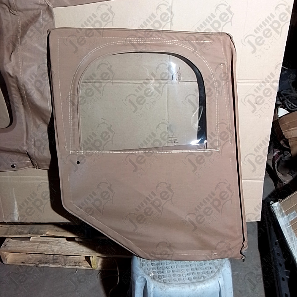 N.O.S. : Bâche capotage de remplacement sans aucune fixation (marque Kayline) couleur marron pour Jeep MB, M201