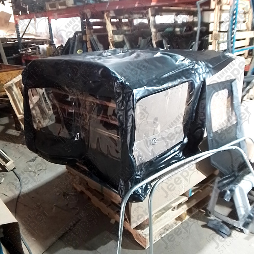 N.O.S. : Bâche capotage avec fixation partielle (marque Kayline) couleur noir pour Jeep MB, M201
