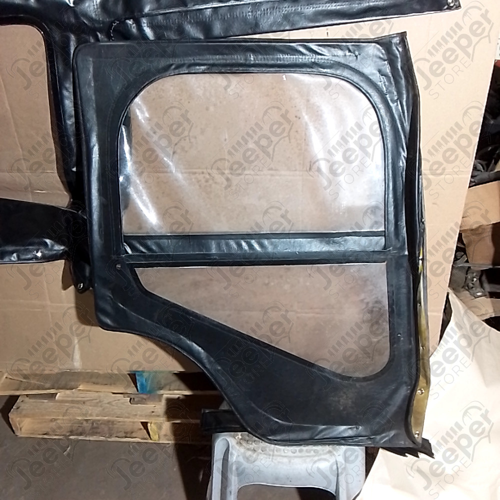 N.O.S. : Bâche capotage de remplacement sans aucune fixation (marque Kayline) couleur noire pour Jeep MB, M201
