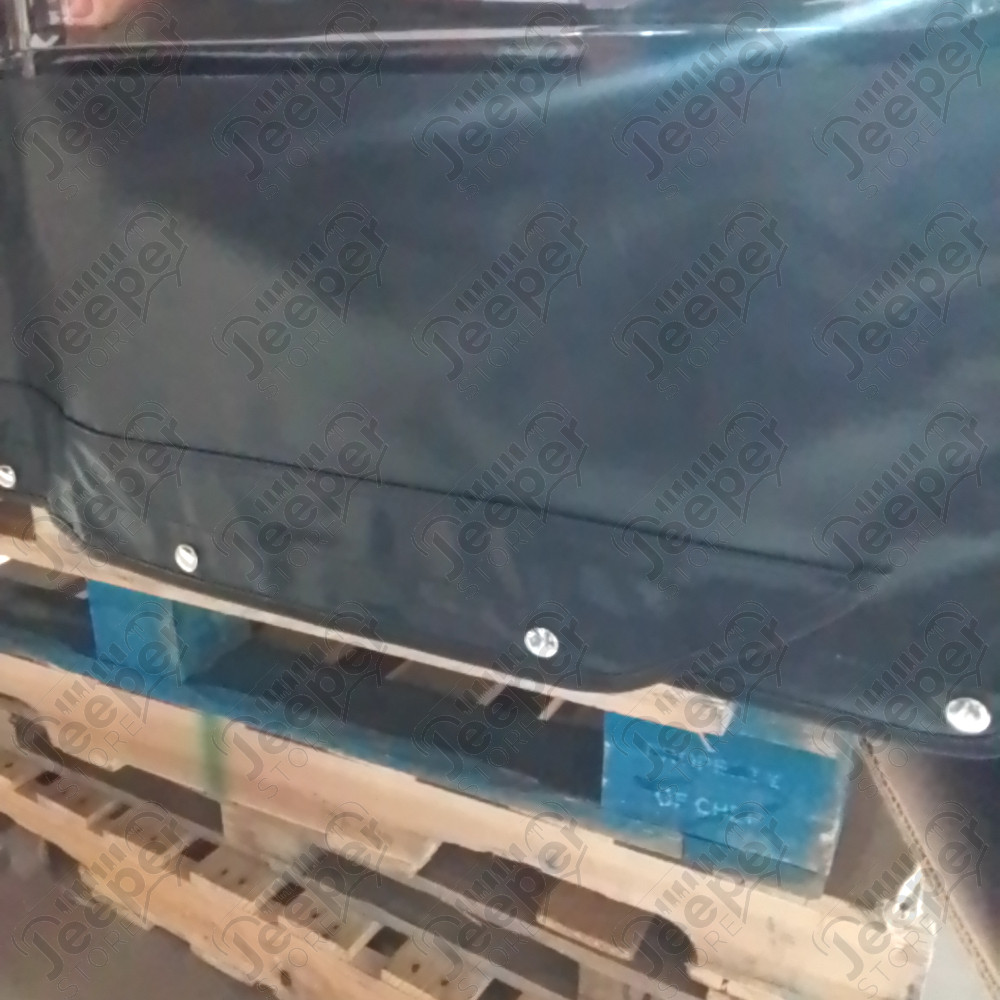 N.O.S. : Bâche capotage de remplacement sans aucune fixation (marque Kayline) couleur noire pour Jeep MB, M201